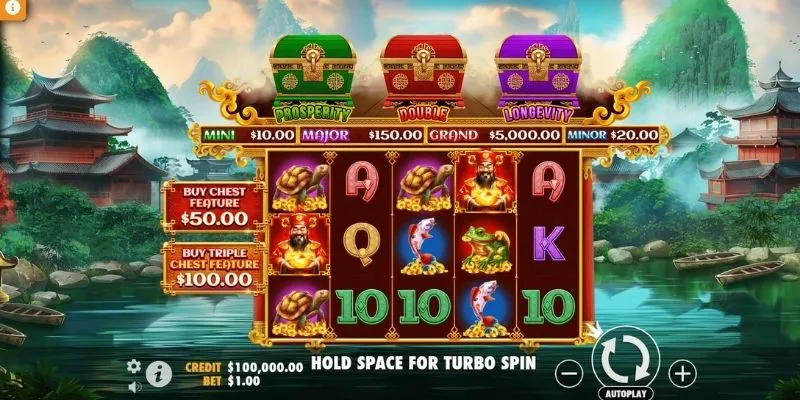 Chi tiết game 5 Caishen - Thần tài ban lộc siêu nhiều
